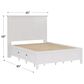Urban Home Grace Queen 4-Drawer Platform Storage Bed in Snowfall White and Black, , large