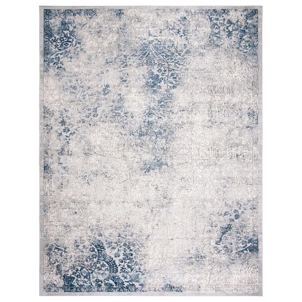 Safavieh Invista 8" x 10" Grey and Blue Area Rug, , large