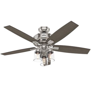 Hunter Bennett 52" Ceiling Fan in Brushed Nickel, , large