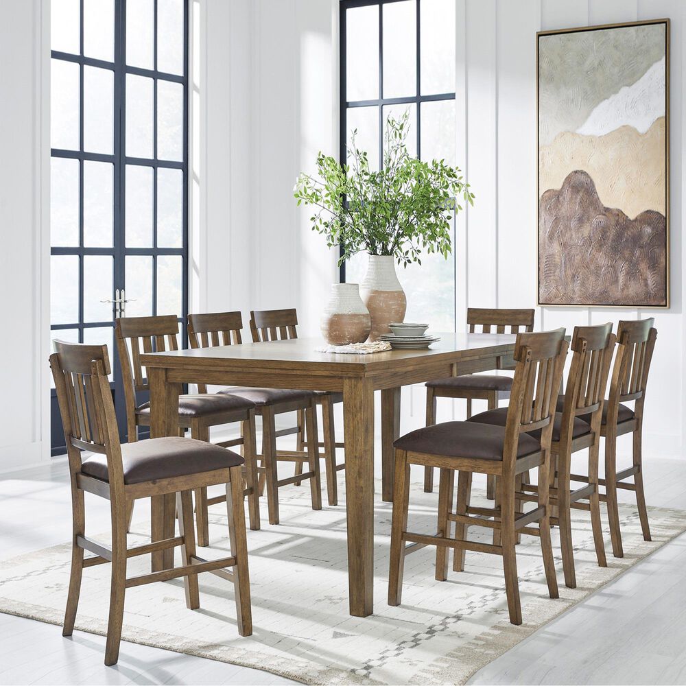 Ashley Urbinforte Counter Height Table in Light Brown - Table Only, , large