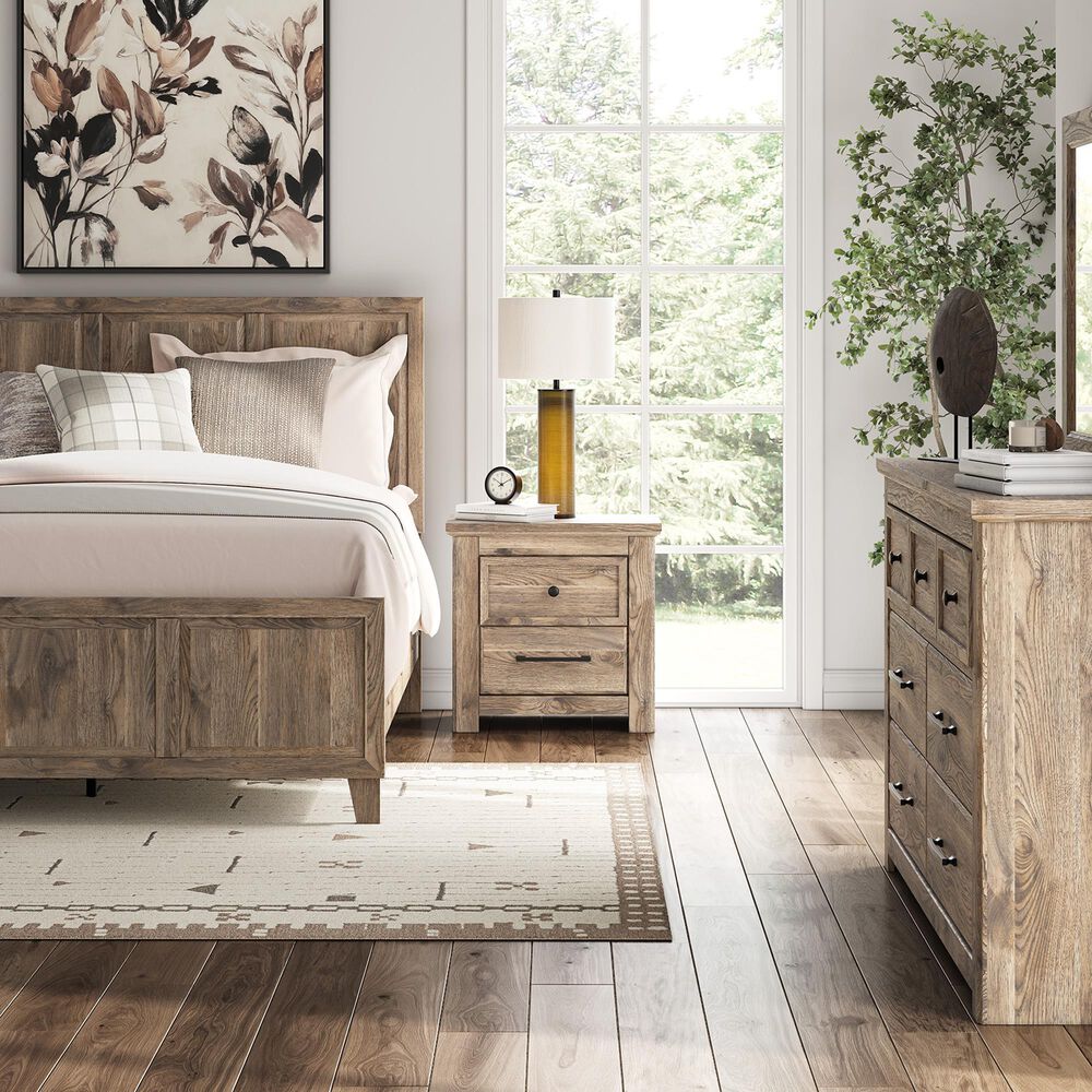 Ashley Rusticott Queen Panel Bed in Brown, , large