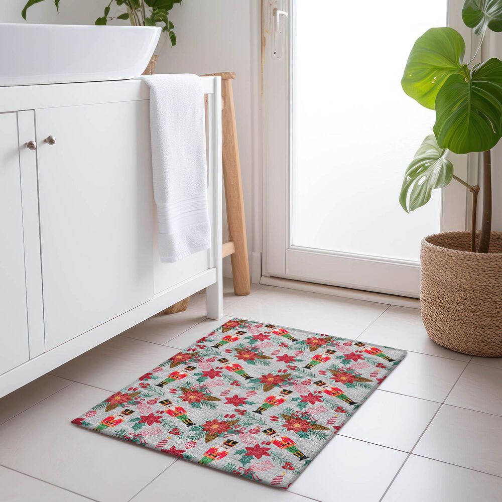 Dalyn Rug Company Wonderland WN30 1&#39;8&quot; x 2&#39;6&quot; Silver Indoor/Outdoor Area Rug, , large
