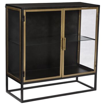 Blue Sun Designs Stein Sideboard in Gunmetal Black and Brass, , large