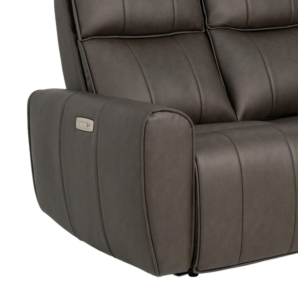Aurora Furnishings Power Headrest Reclining Sofa in Dallas Espresso, , large