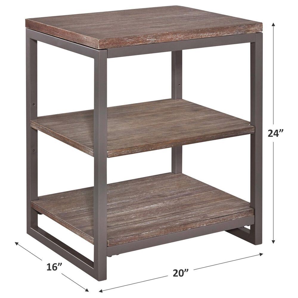 Homestyles Barnside Metro Night Stand in Grey, , large