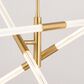 Vaxcel Avalon 3-Light Pendant in Muted Brass, , large