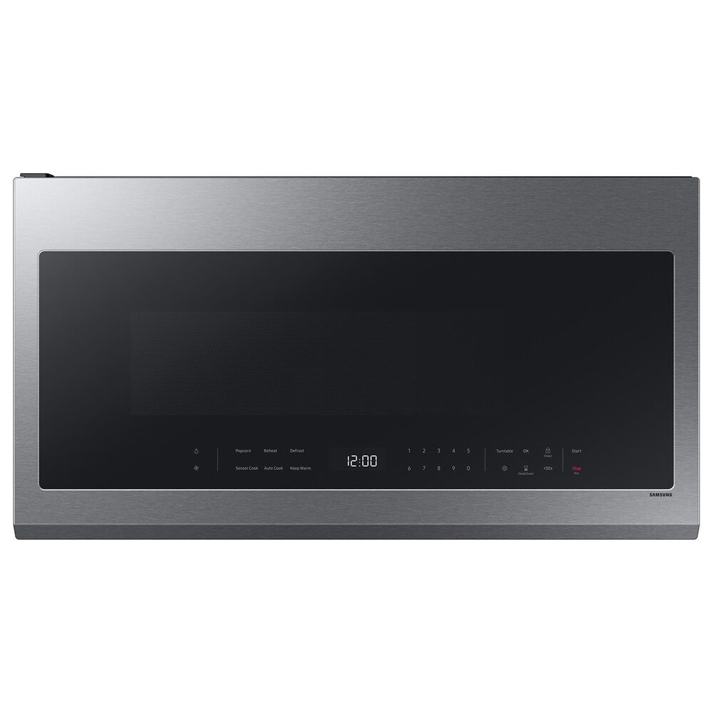SAMSUNG 2-Piece Kitchen Package with 30&quot; Freestanding Gas Range and 2.1 Cu. Ft. Over-the-Range Microwave in Fingerprint Resistant Stainless Steel, , large
