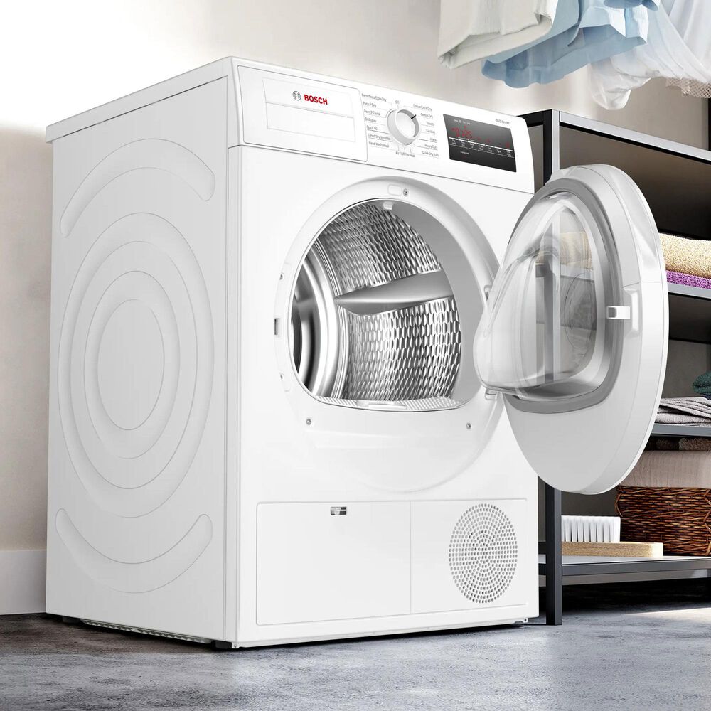 Bosch 300 Series 24&quot; Compact Condensation Front Load Dryer in White, , large