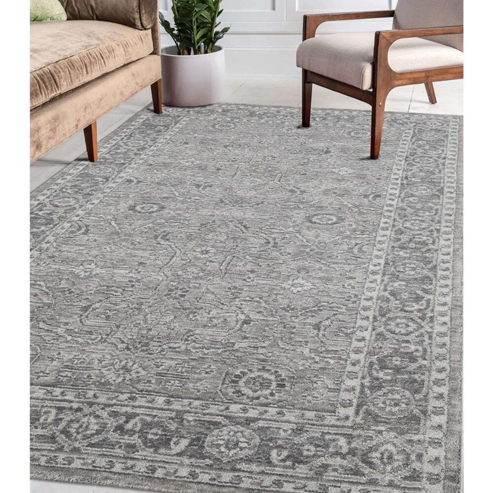 Amer Rugs Inara 4&#39; x 6&#39; Light Gray Area Rug, , large