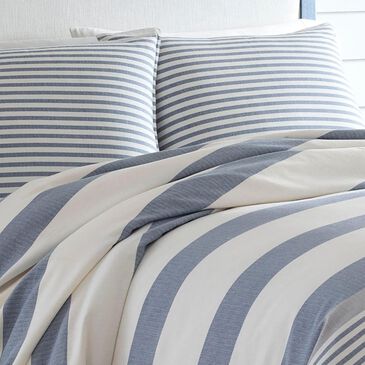 Revman Fairwater 3-Piece Queen Duvet Cover Set in Bright Cobalt, Grey and White, , large