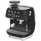 SMEG Espresso Manual Coffee Machine with Grinder in Matte Black, , large