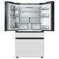 Samsung Bespoke 23 Cu. Ft. 4-Door Counter Depth French Door Refrigerator with Charcoal Glass Family Hub Panel Included  - Additional Panels Sold Separately, , large