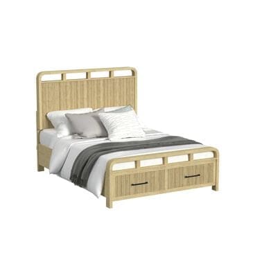 Mayberry Hill Ridgemont Queen Storage Bed in Natural, , large