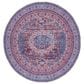 Safavieh Serapi 6"7" Round Gold and Blue Area Rug, , large