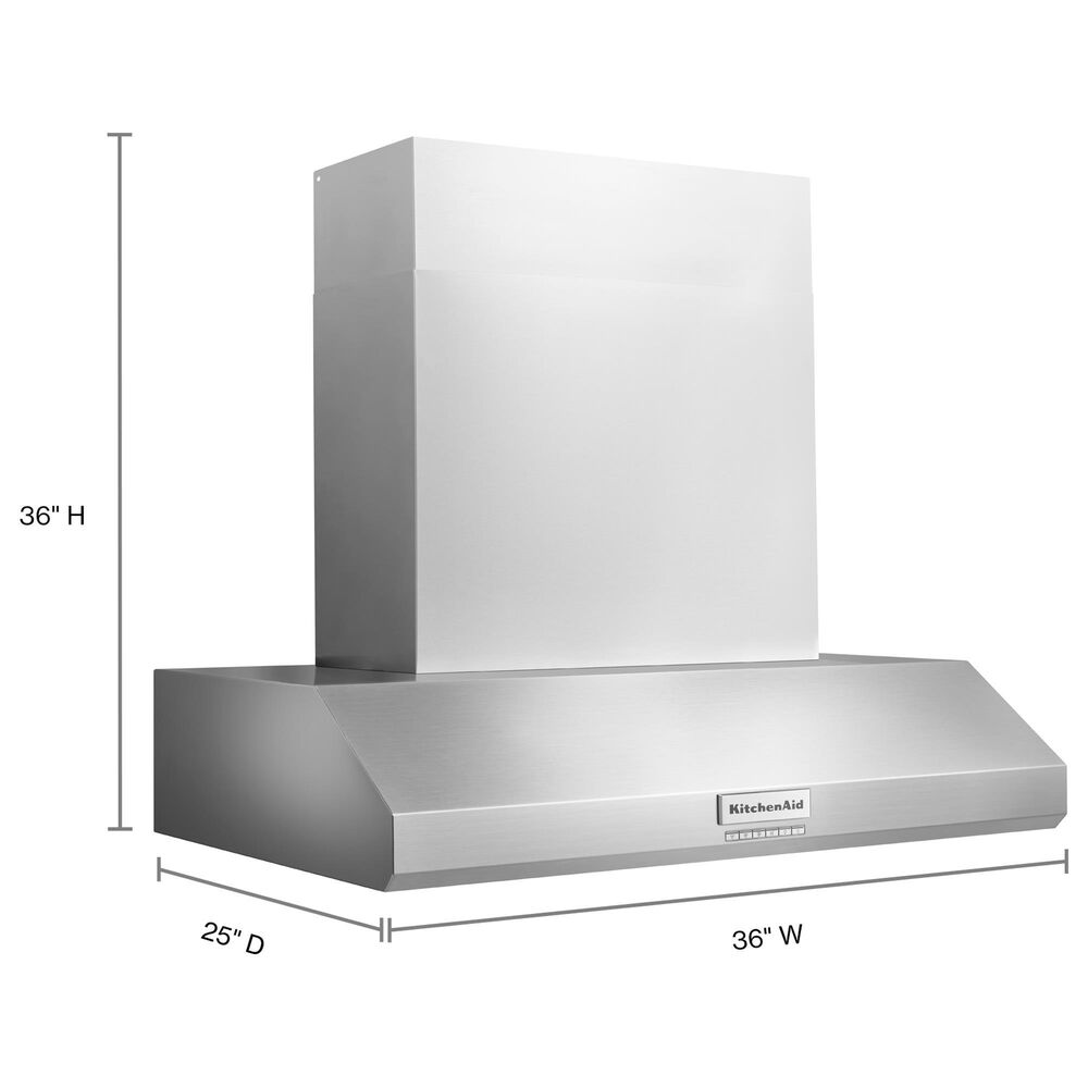 KitchenAid 36&quot; Commercial-Style Wall-Mount Canopy Range Hood, , large