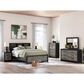 Ashley Broachmyn 4 Piece Queen Bookcase Bed Set in Black and Gray, , large