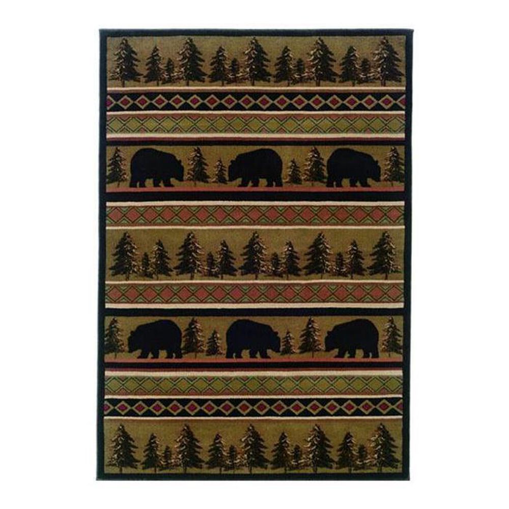 Oriental Weavers Hudson 1066A Tan 6"7" x 9"6" Area Rug, , large
