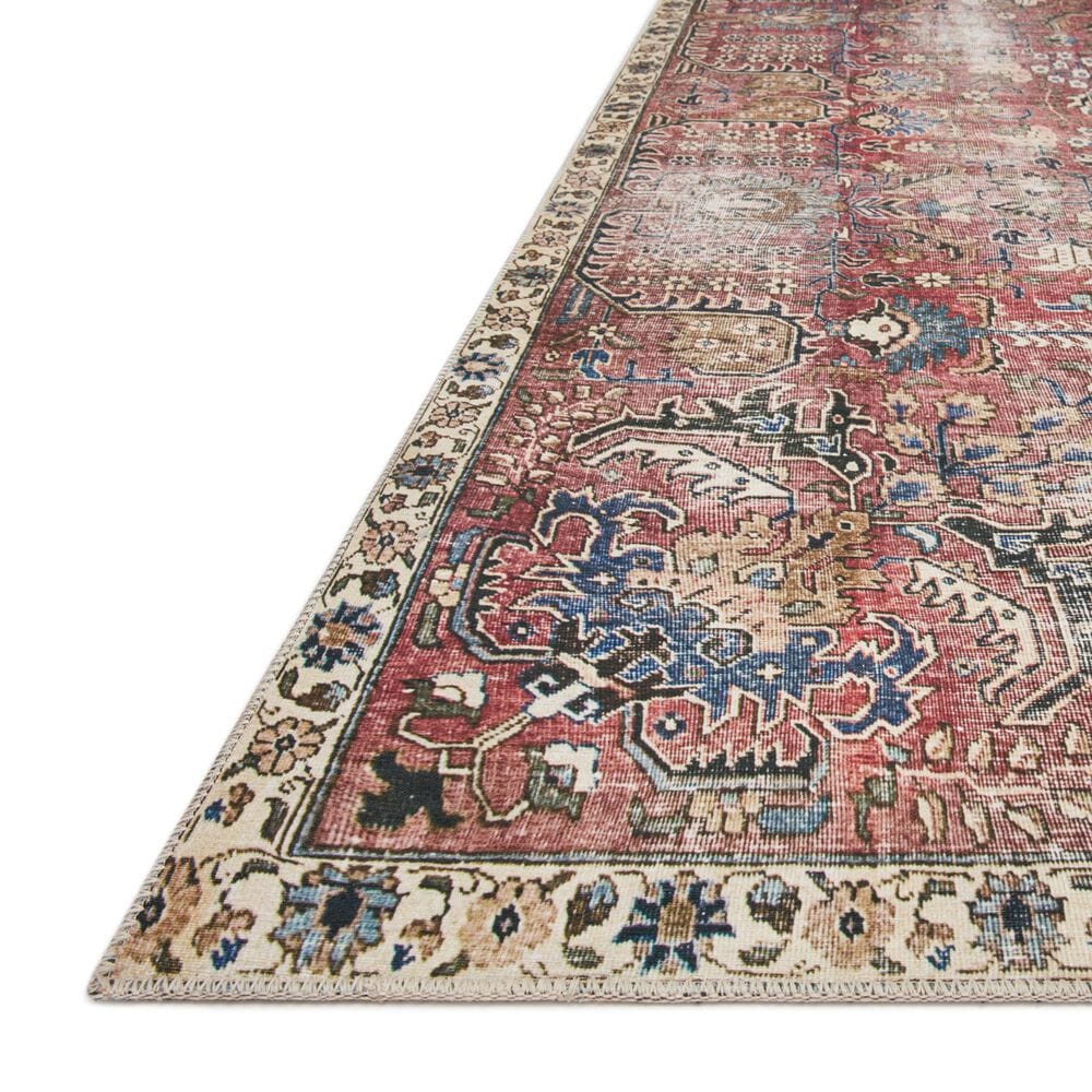 Loloi II Jules 5&#39; x 7&#39;6&quot; Merlot and Multicolor Area Rug, , large