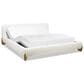 Jennifer Taylor Home Alpine Puffy Modern King Platform Bed in Ivory White, , large