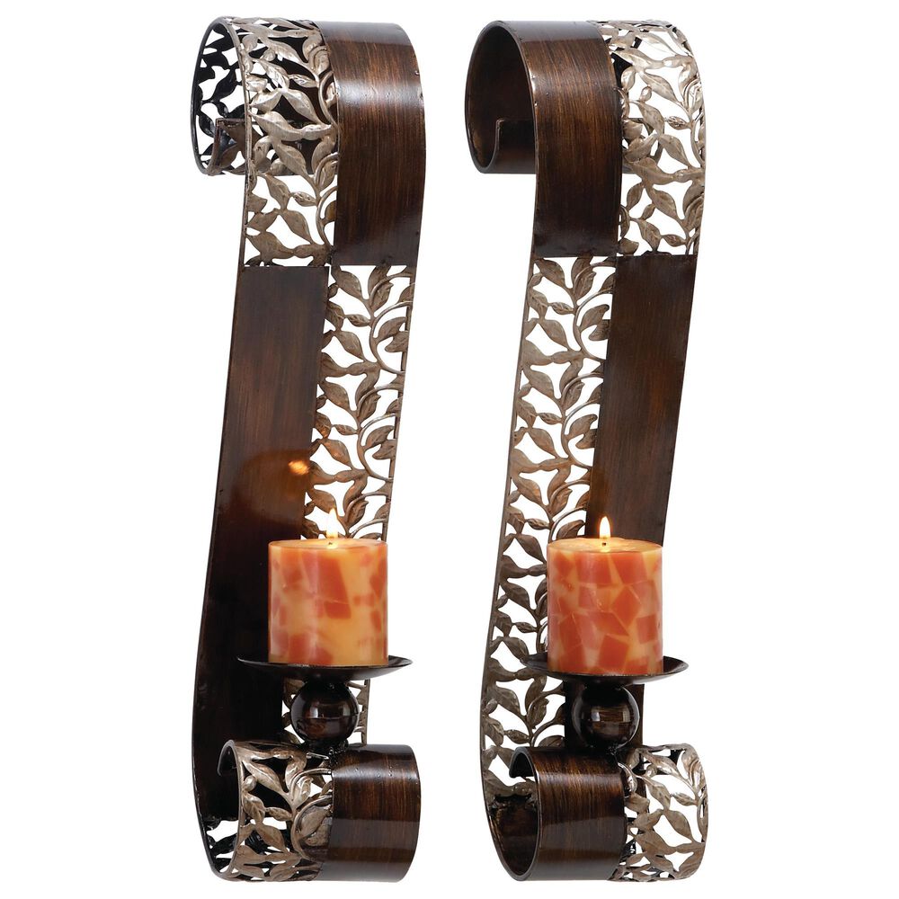 Maple and Jade Candle Sconce (Set of 2), , large