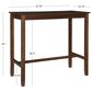 Linon Home Decor Claridge Bar Height Pub Table in Rustic Brown - Table Only, , large