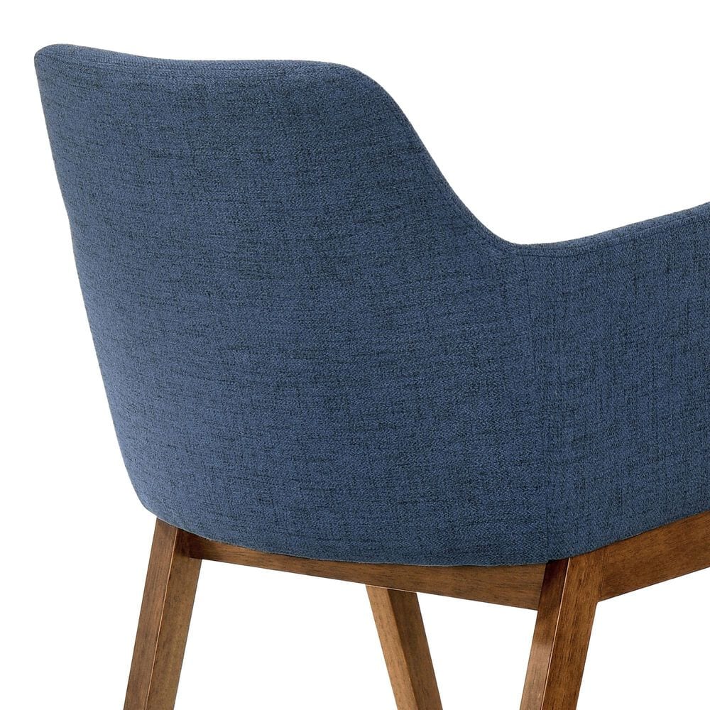 Blue River Westmont and Renzo 5-Piece Dining Set with Blue Cushion in Walnut, , large