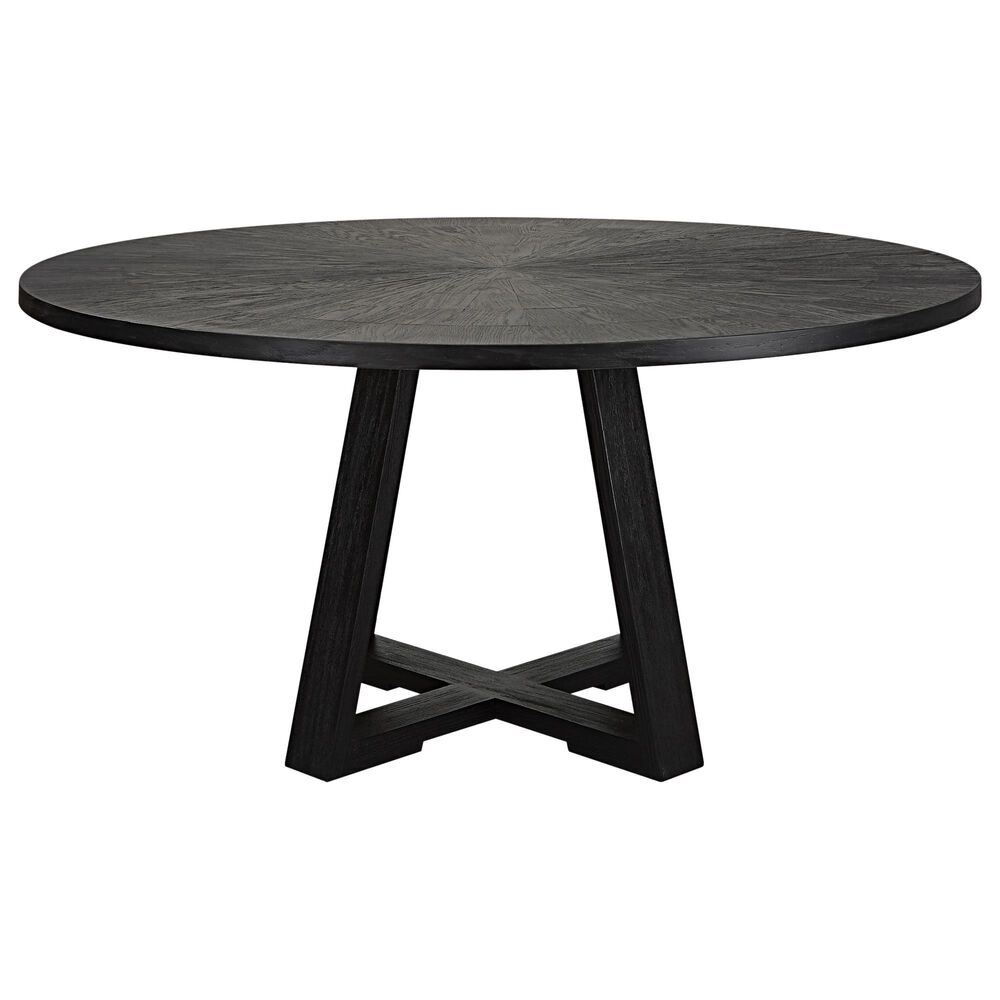 Uttermost Gidran Dining Table in Charcoal Black - Table Only, , large