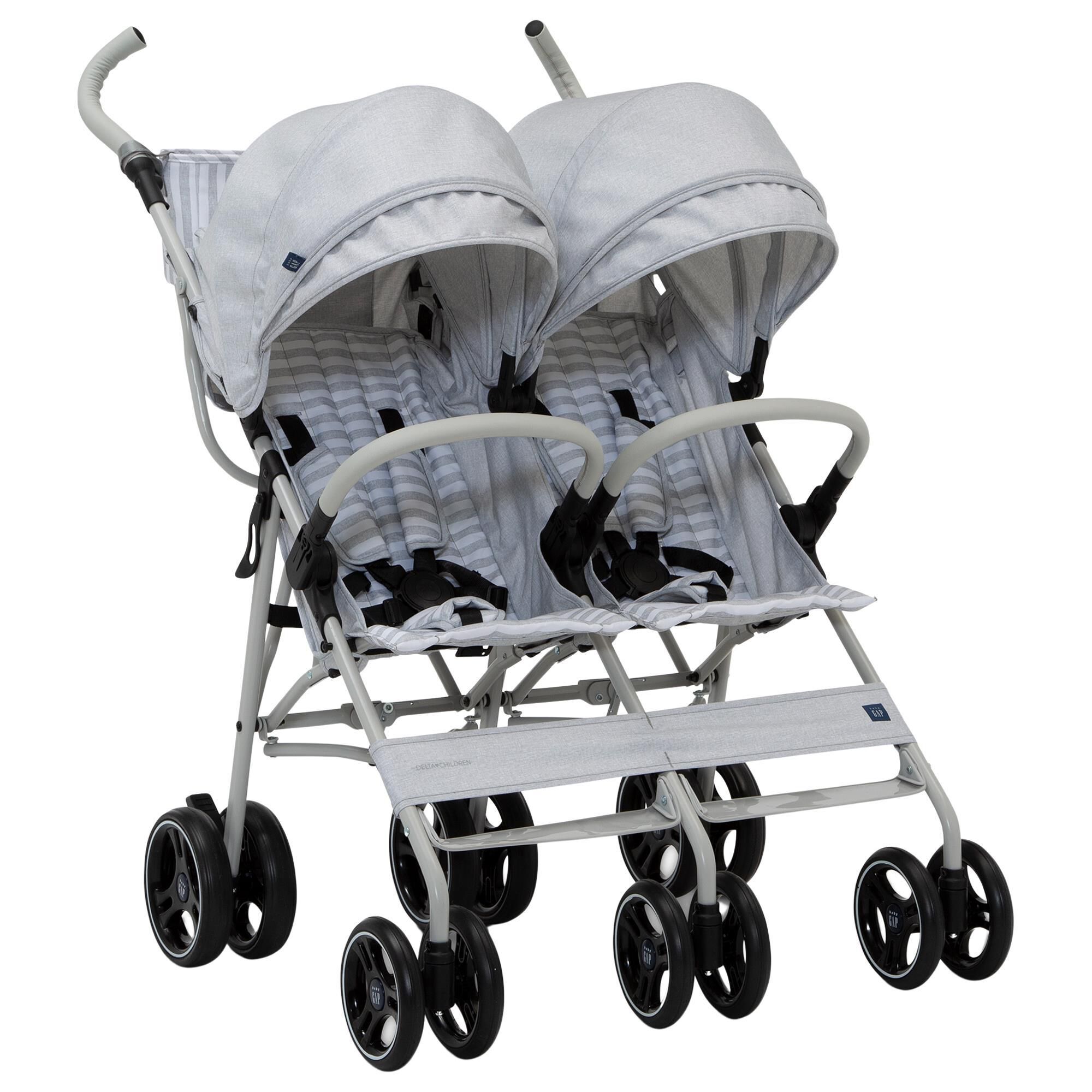 Side by side double stroller top