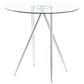 Global Furniture USA Bar Table with Glass Top in Chrome, , large