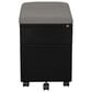 Valor Living Mobile File with Padded Seat in Black, , large