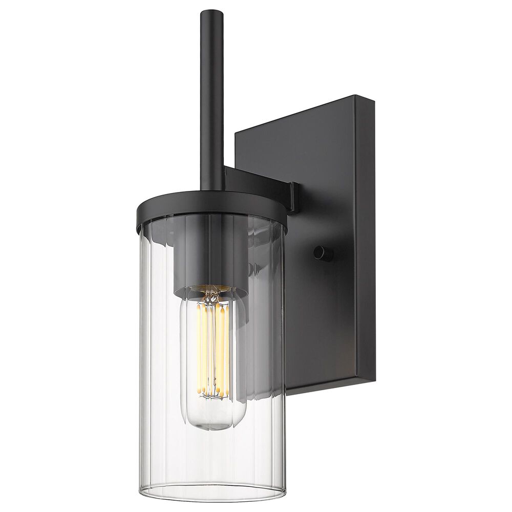 Golden Lighting Winslett 1-Light Wall Sconce in Matte Black, , large