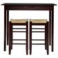 Linden Boulevard Marnie Tavern Pub Table Set in Espresso, , large