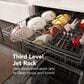 KitchenAid 24" Third Level Jet Rack Dishwasher with 40+ Total Wash Jets and Pocket Handle in PrintShield Stainless, , large
