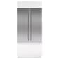 Sub-Zero 36" Flush Inset French Door Panel with Tubular Handle in Stainless Steel, , large