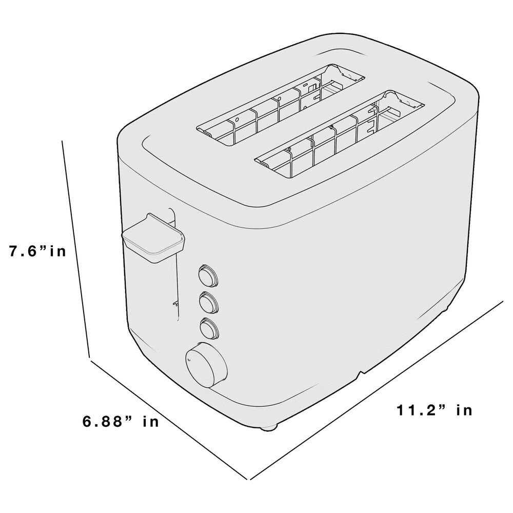 GE - 2-Slice Toaster - Stainless Steel