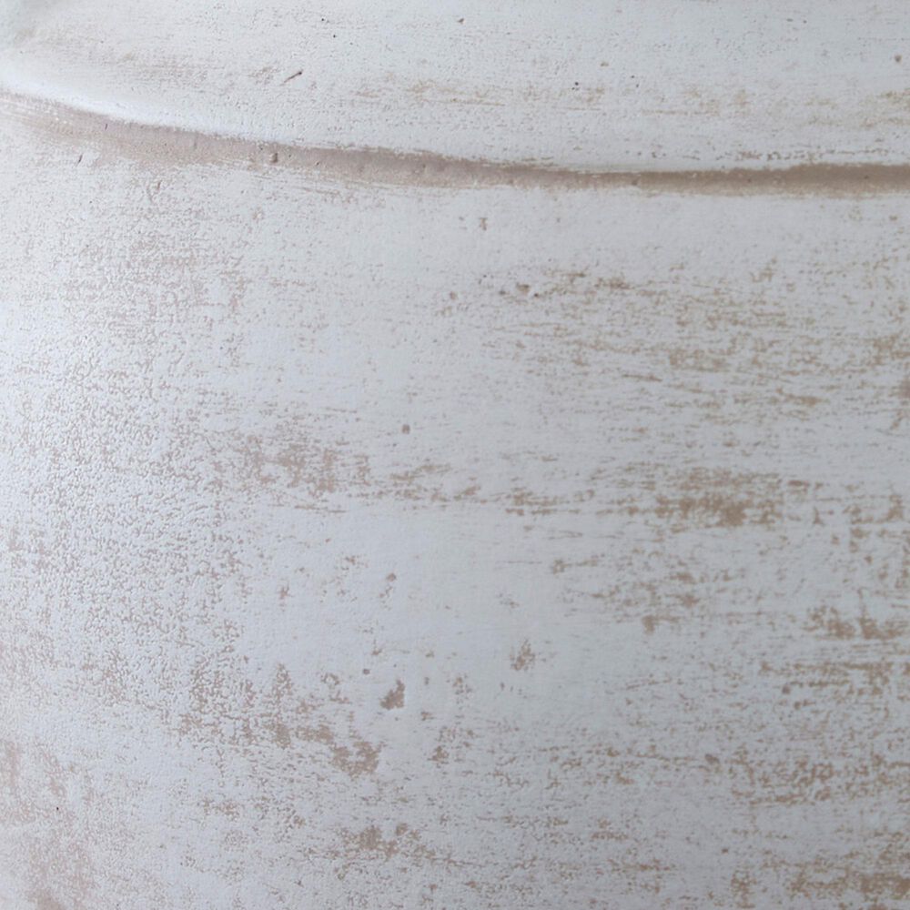 Ashley Meadie 9.25" Vase in Distressed White, , large