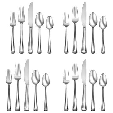 Anchor Hocking Oneida Cella 20-Piece Everyday Flatware Set in Silver, , large