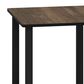 HOMLUX 2-Tier End Table in Columbia Walnut and Black (Set of 2), , large