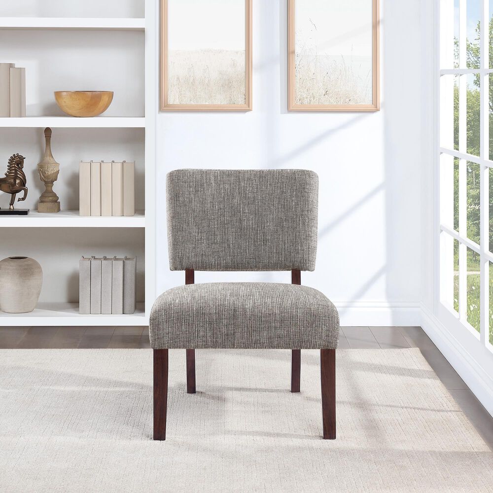 OSP Home Jasmine Accent Chair in Speckled Charcoal, , large