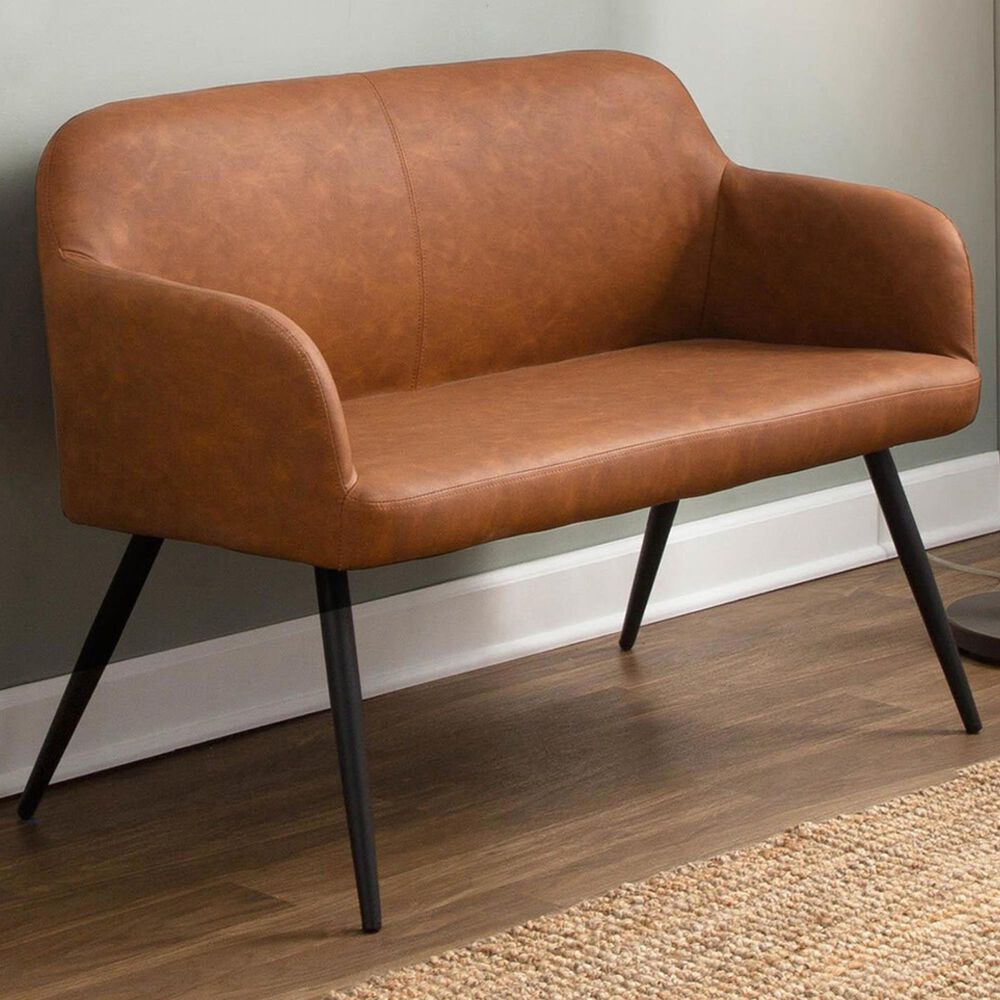 Lumisource Daniella Bench in Camel/Black, , large