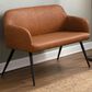Lumisource Daniella Bench in Camel/Black, , large