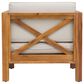 Hearth and Haven Brava Outdoor Club Chair with Cross-Back Design in Beige, , large
