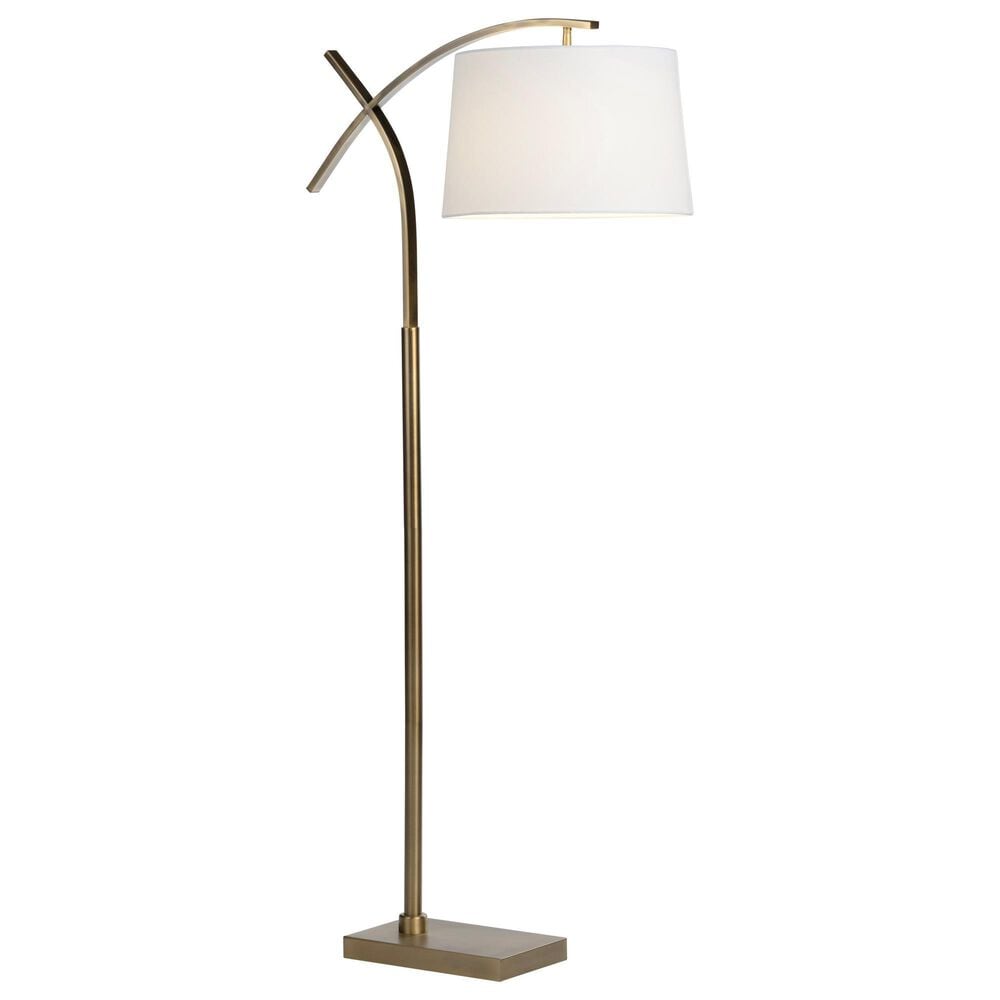 Crestview Collection 62.25&quot; Metal Floor Lamp in Gold, , large
