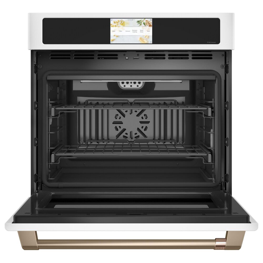 Cafe Professional Series 5 Cu. Ft. Smart Built-In Convection Single Wall Oven in Matte White, , large