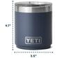 YETI Rambler 10 Oz Stackable Lowball 2.0 with MagSlider Lid in Black Stone, , large