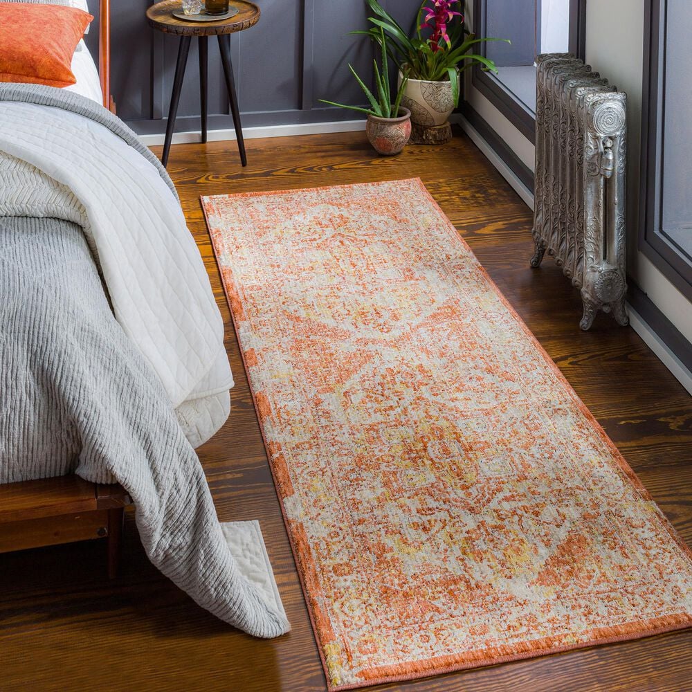 Surya Mirabel 2&#39;7&quot; x 10&#39; Peach, Orange and Cream Runner, , large