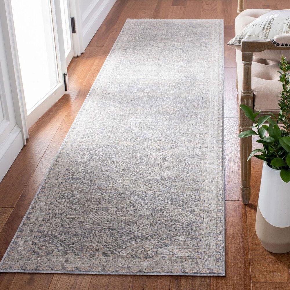 Safavieh Webster WBS334G 2&#39;6&quot; x 10&#39; Grey and Beige Runner, , large
