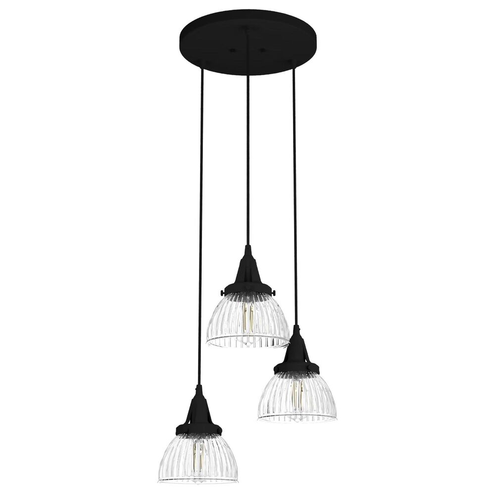 Hunter Cypress Grove 3-Light Cluster in Natural Iron, , large