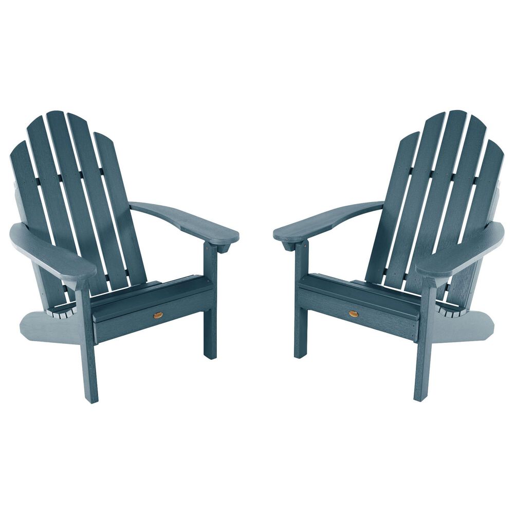 Highwood USA Classic Westport Adirondack Chair in Nantucket Blue &#40;Set of 2&#41;, , large