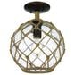 Golden Lighting Haddoc Semi-Flush in Burnished Chestnut, , large